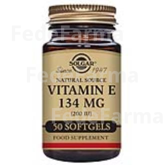 VITAMINA E 200UI (134MG) 50CAP.BLANDA VEG. SOLGAR