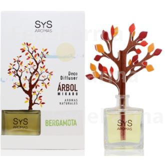 AMBIENTADOR SYS DIFUSOR ARBOL BERGAMOTA 90ML. SYS