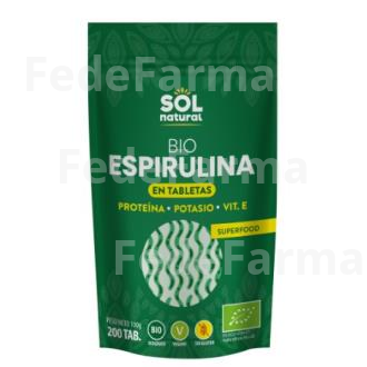ESPIRULINA 200COMP. BIO SOLNATURAL