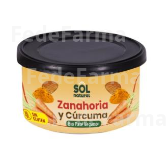 PATE DE ZANAHORIA CON CURCUMA 125GR SOLNATURAL