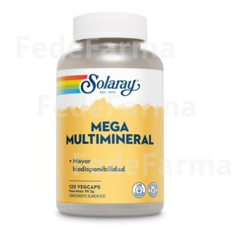 MEGA MULTI MINERAL 120CAP. SOLARAY