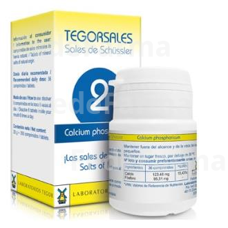 SAL SCHUSSLER CALCIUM-PHOSP.D6 TEGORSALES (Nº2) 350 COMP.20G TEGOR