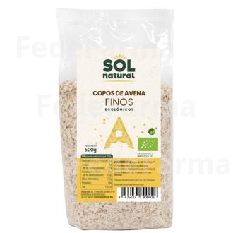 COPOS DE AVENA FINOS INTEGRALES 500GR.  BIO SG SOLNATURAL