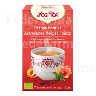 YOGI TEA ENERGIA POSITIVA ARANDANO HIBISCO 17INF. YOGI TEA