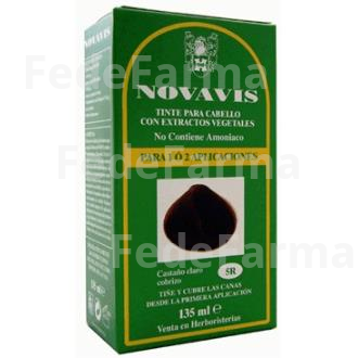 TINTE NOVAVIS 5R CASTANO CLARO COBRIZO 120ML. NOVAVIS
