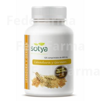 LEVADURA DE CERVEZA + GERMEN DE TRIGO 125COMP. SOTYA