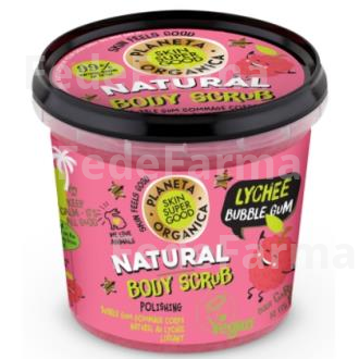 EXFOLIANTE CORPORAL LYCHEE BUBBLE GUM 360ML. SKIN SUPER GOOD