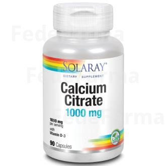 CALCIO CITRATO 1000MG.-VIT D3   90CAP. SOLARAY