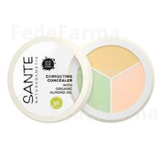 CORRECTOR POLVO-CREMA 3 TONOS 6GR. SANTE NATURKOSMETIK