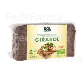 PAN ALEMAN CON PIPAS DE GIRASOL  500GR. SOLNATURAL
