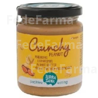 CREMA DE CACAHUETE CRUNCHY SIN SAL 250GR. BIO TERRASANA