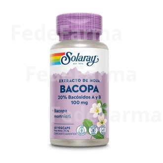 BACOPA 100MG 60CAP. SOLARAY