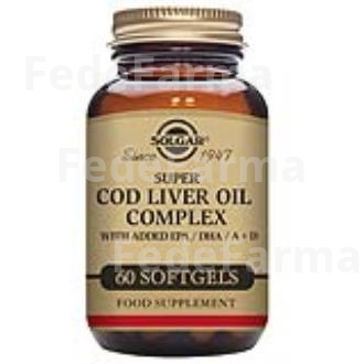 SUPER COD LIVER OIL COMPLEX 60CAP. SOLGAR