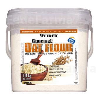 WEIDER HARINA DE AVENA NATURAL 1,9KG. WEIDER