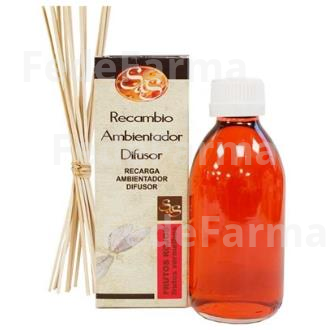 RECAMBIO AMBIENTADOR SYS FRUTOS ROJOS 200ML.+PALOS SYS