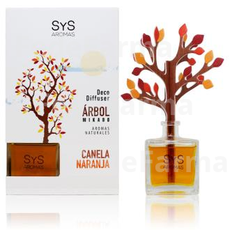 AMBIENTADOR SYS DIFUSOR ARBOL CANELA-NARANJA 90ML. SYS