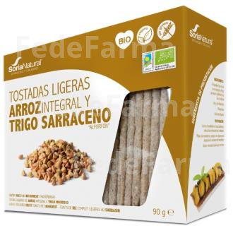 TOSTADAS DE ARROZ INTEGRAL Y TRIGO SARRACENO 95GR. SORIA NATURAL
