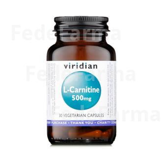 L-CARNITINA 500MG 30CAP.VEG. VIRIDIAN