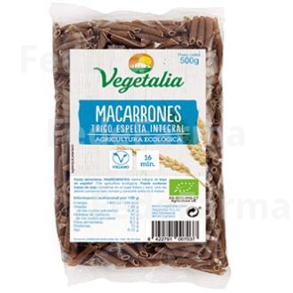 MACARRONES DE ESPELTA INTEGRAL 500GR. BIO VEGETALIA