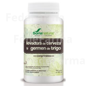 GERMEN DE TRIGO Y LEVADURA DE CERVEZA 500COMP. SORIA NATURAL