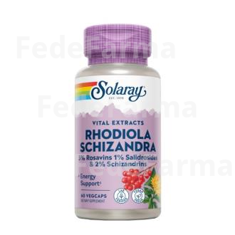 SCHIZANDRA - RHODIOLA 500MG. 60CAP.VEG SOLARAY