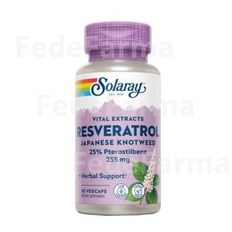 SUPER RESVERATROL 250MG. 30CAP. SOLARAY