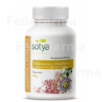VALERIANA Y PASIFLORA 450MG. 90CAP. SOTYA