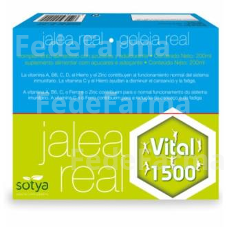 JALEA REAL VITAL 1500MG. 20VIALES SOTYA