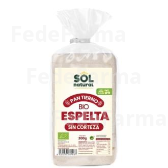 PAN DE MOLDE DE ESPELTA SIN CORTEZA 300GR. BIO SOLNATURAL
