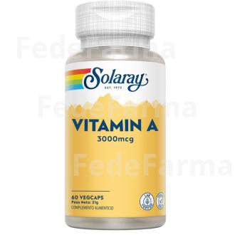 VITAMINA A 3000MCG 60VCAP  SOLARAY