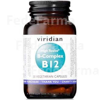 HIGH TWELVE B12  CON B COMPLEX 30CAP.VEG. VIRIDIAN