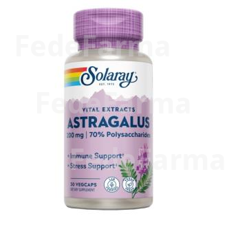 ASTRAGALUS ROOT EXTRACT 200MG. 30CAP.VEG SOLARAY