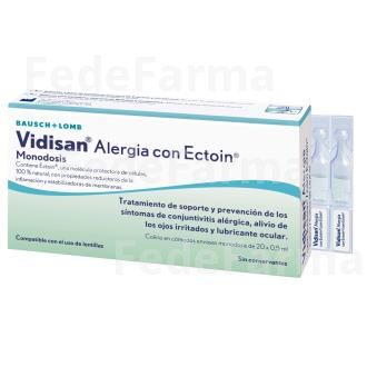 VIDISAN ALERGIA CON ECTOIN 20MONODOSIS BAUSCH + LOMB