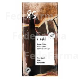 CHOCOLATE NEGRO 85% SANTO DOMINGO 100GR. BIO VEGAN VIVANI