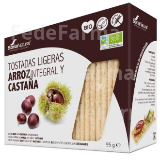TOSTADAS DE ARROZ Y CASTAÑA 95GR. BIO SORIA NATURAL