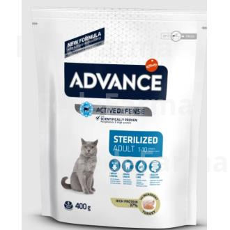 ADVANCE FELINE ADULT STERILIZED PAVO 400GR. ADVANCE VETERINARIA
