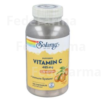 VITAMINA C-500 SABOR NARANJA 100COMP.MAST. SOLARAY