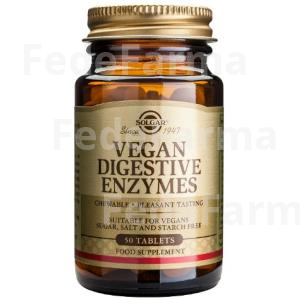 VEGAN ENZIMAS DIGESTIVAS 50COMP.MAST. SOLGAR