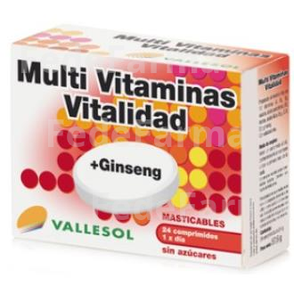 VALLESOL MULTIVITAMINAS+GINSENG 24COMP VALLESOL