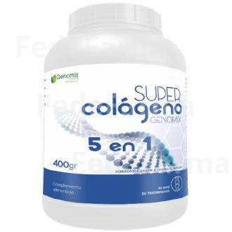 SUPER COLAGENO 5 EN 1 400GR. GENOMIX SCIENCE & HEALTH SBD