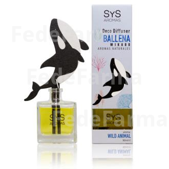 AMBIENTADOR SYS DIFUSOR BALLENA 90ML. WILD ANIMAL SYS