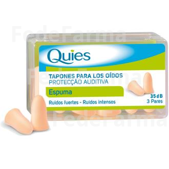 TAPONES ESPUMA COLOR CARNE 6UD. QUIES QUIES