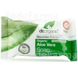 JABON EN PASTILLA ALOE VERA ORGANICO 100GR. DR. ORGANIC