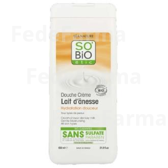 GEL DE DUCHA HIDRAT. SUAVE LECHE BURRA 650ML. BIO SO`BIO ETIC
