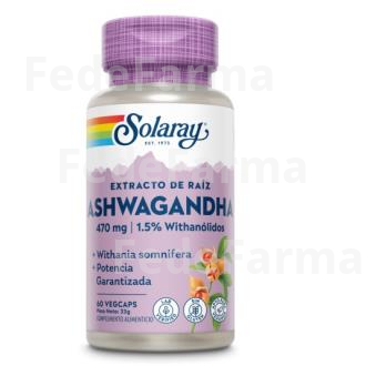 ASHWAGANDHA 470MG. 60CAP. SOLARAY
