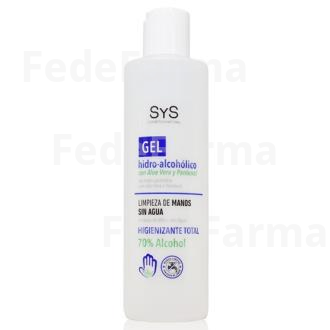 GEL HIDROALCOHOLICO HIGIENIZANTE DE MANOS 250ML. SYS