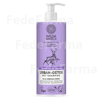 CHAMPU URBAN-DETOX PARA MASCOTAS 6UDSX400ML. WILDA VETERINARIA