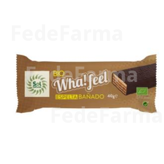 WHA FEEL SNACK BAÑADO DE ESPELTA Y CACAO 16UDS BIO SOLNATURAL