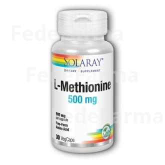 L-METHIONINE 500MG. 30CAP. SOLARAY
