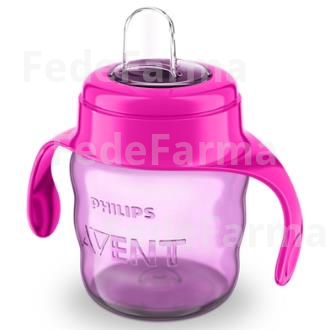 VASO BOQUILLA BLANDA ROSA 200ML. SCF551/03 AVENT